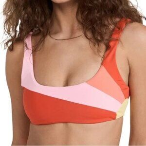 NWT L*Space Lizzie Sunburst Bikini Swim Top Bralette Size XL